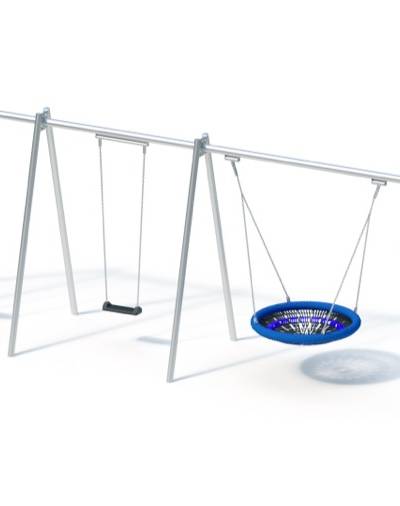 Standardschaukel-Kombination (2,50) Edelstahl