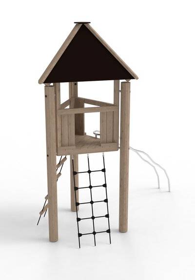 Kletterturm System 3 mit Boden und Dach