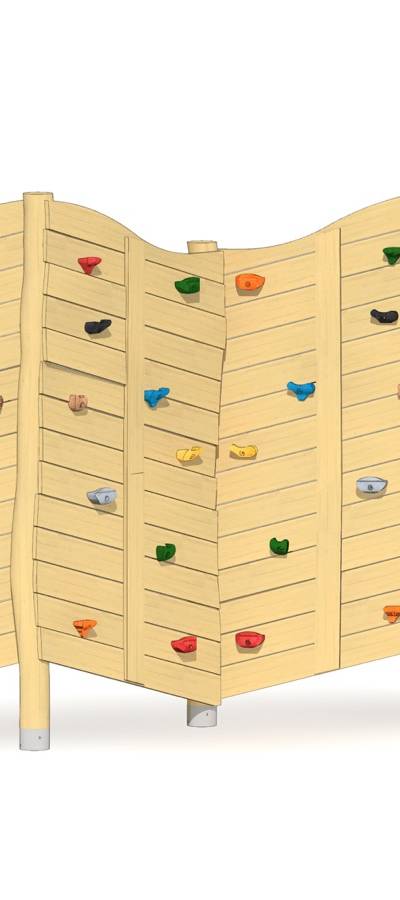 Felsen-Kletterwand 4-teilig