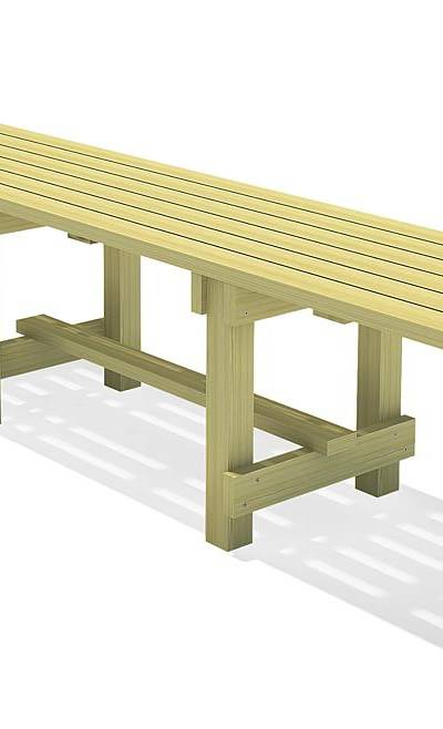 Kantholztisch Spessart 250 Integration