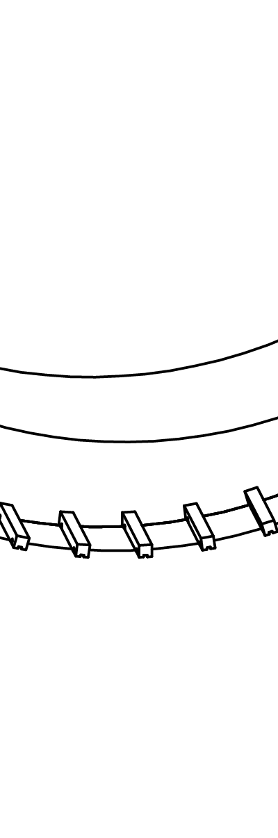 Übergang mit Handlauf und Laufhölzern