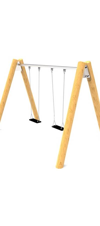 Pendelschaukel doppelt Robinie (2 x Brettli)