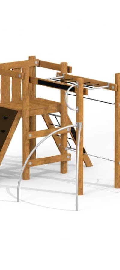 Strand Klettergerüst mit Kletternetz