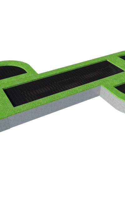Trampolin Set Hase