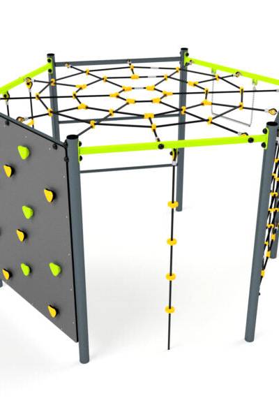 3606S-1 KLETTERSECHSECK MIT VERSCHIEDENEN KLETTERMODULEN