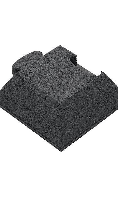 Puzzle Mat 3D Eckplatte angeschrägt 45 mm grau
