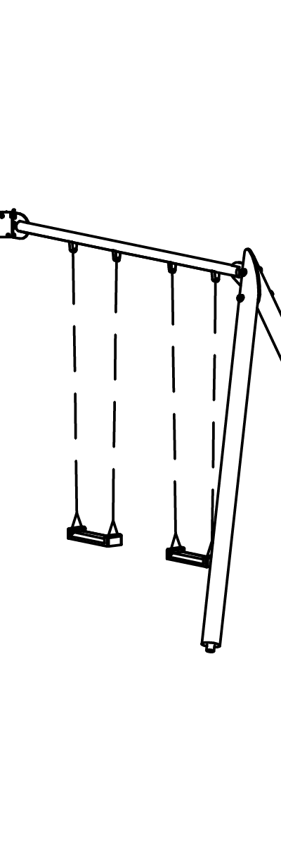Hohe Zweifachschaukel spezial
