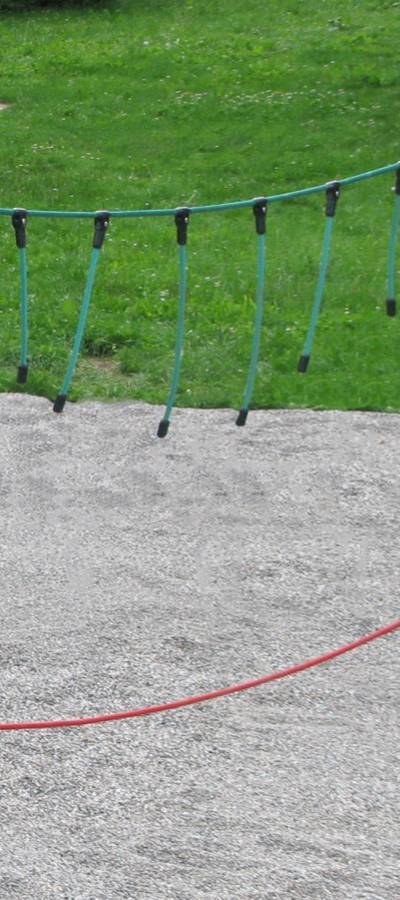Balancierseil 3m, Halteseil mit senkrechten Seilen