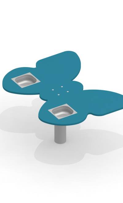 Schmetterling Spieltisch mit Becken