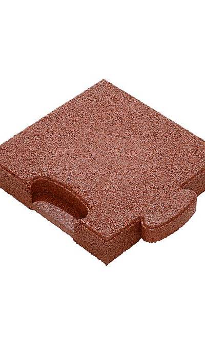 Puzzle Mat 3D Eckplatte 45 mm rotbraun