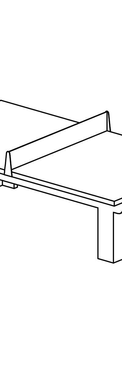Tischtennisplatte mit Netz