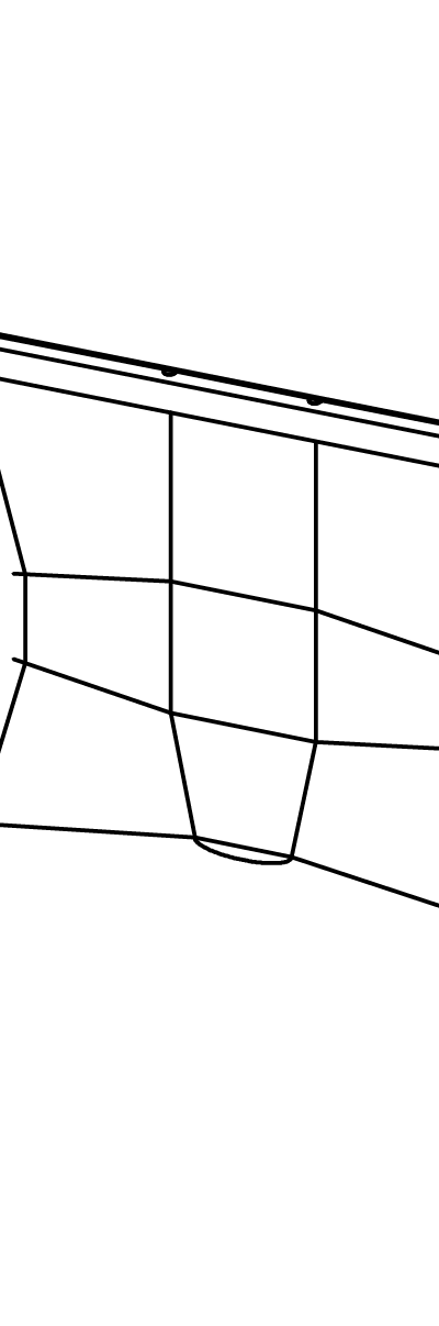 Senkrechtes Kletternetz für Hütten