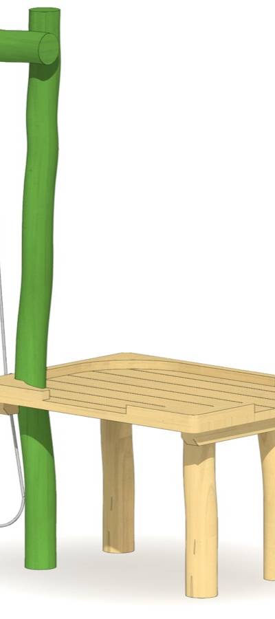 Sand- und Matschtisch mit Sandkran