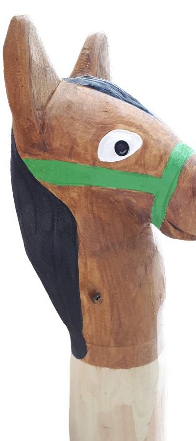Pfostenkopf/Schnitzfigur Pferd -