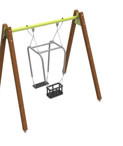 Pendelschaukel Eltern-Kind Holz