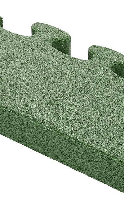 Puzzle Mat 3D Randplatte ohne Zwischenelement 80 mm grün