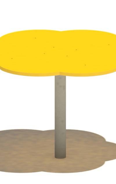 großer Sandspieltisch Blüte 089, Ø 90 cm