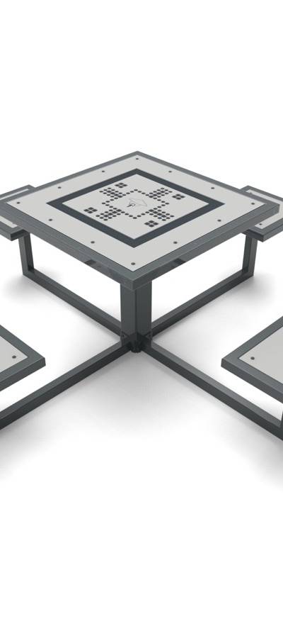 Picknicktisch quadratisch – Ludo
