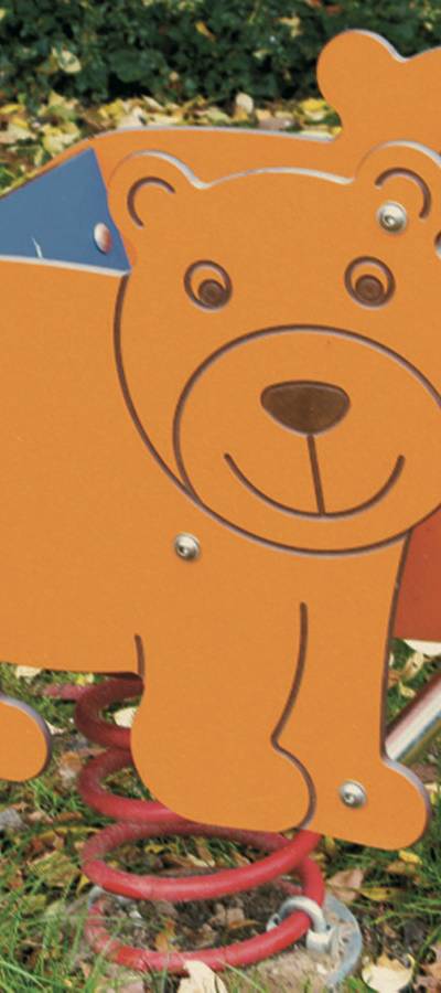 Wippgerät Bär Bruno mit Rückenlehne -