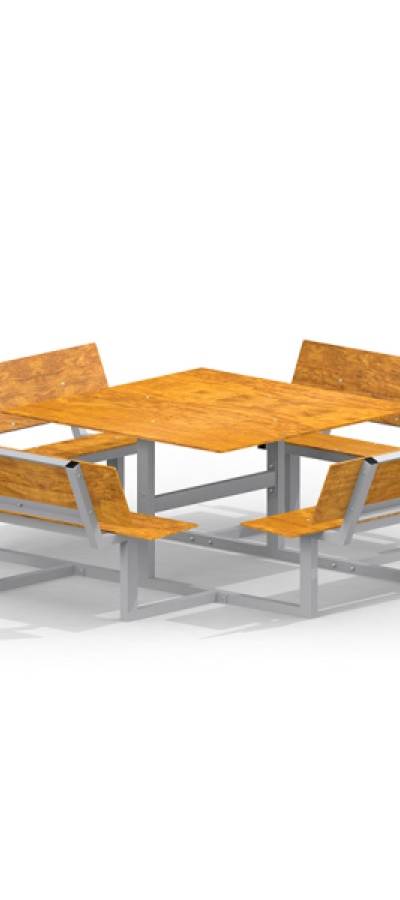Quadratisch Bank & Tisch HPL