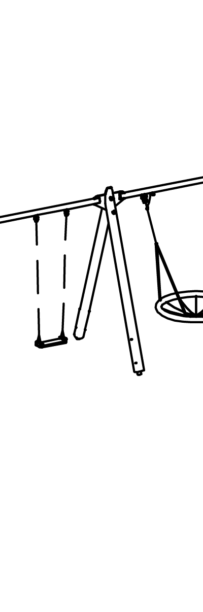 Große Dreifachschaukel spezial