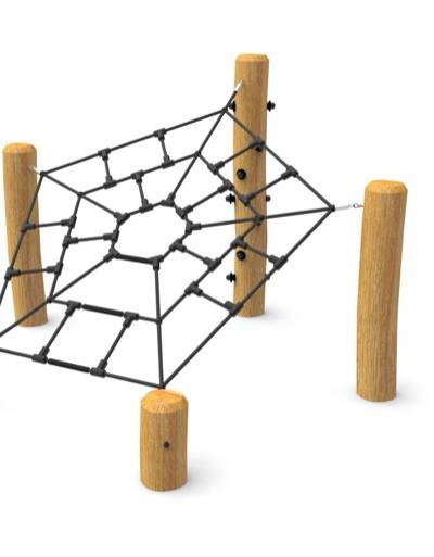 Spinnennetzseil Robinie