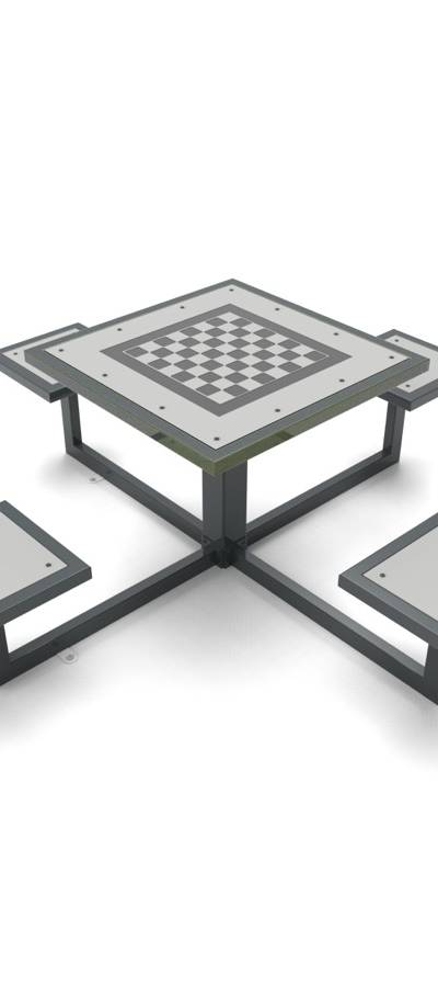 Picknicktisch quadratisch – Schach