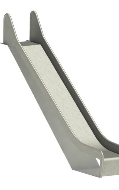 Hangrutschbahn Edelstahl, ABH 175 cm, Breite 50 cm