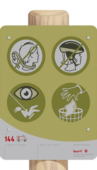 Spielplatztafel Standard
