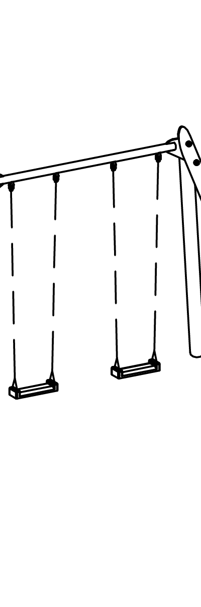 Hohe Zweifachschaukel spezial