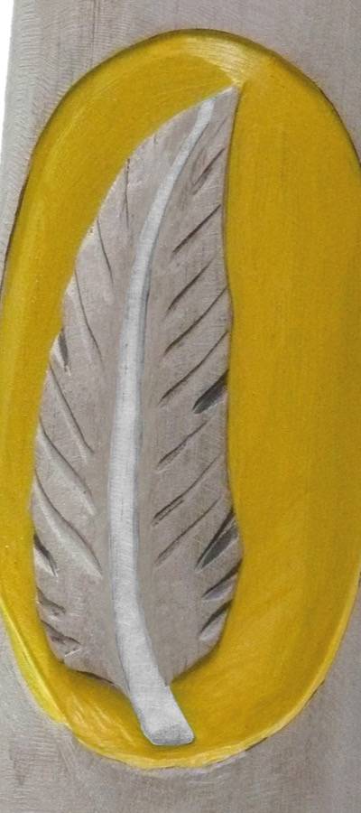 Pfostenmotiv Feder -