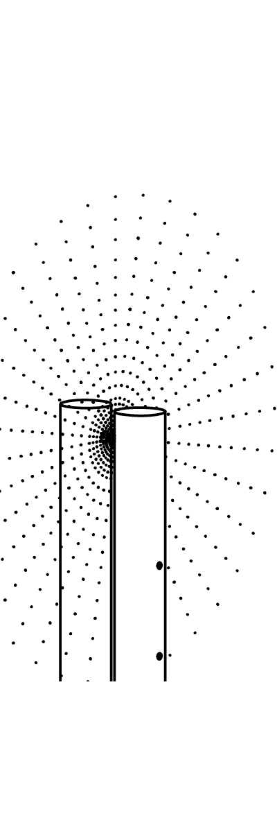 Niedrige Kollisionsdüse