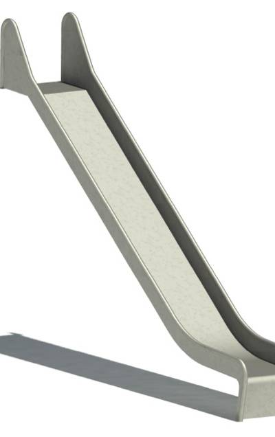Anbaurutschbahn Edelstahl, ABH 190 cm,Breite 50 cm