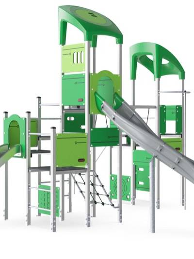 2-Turm-Spielanlage mit Multi-Ebenen, hoch KPL2017