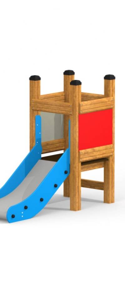 Mini Spielturm mit Rutsche