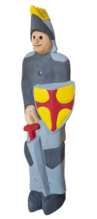 Schnitzfigur Ritter -