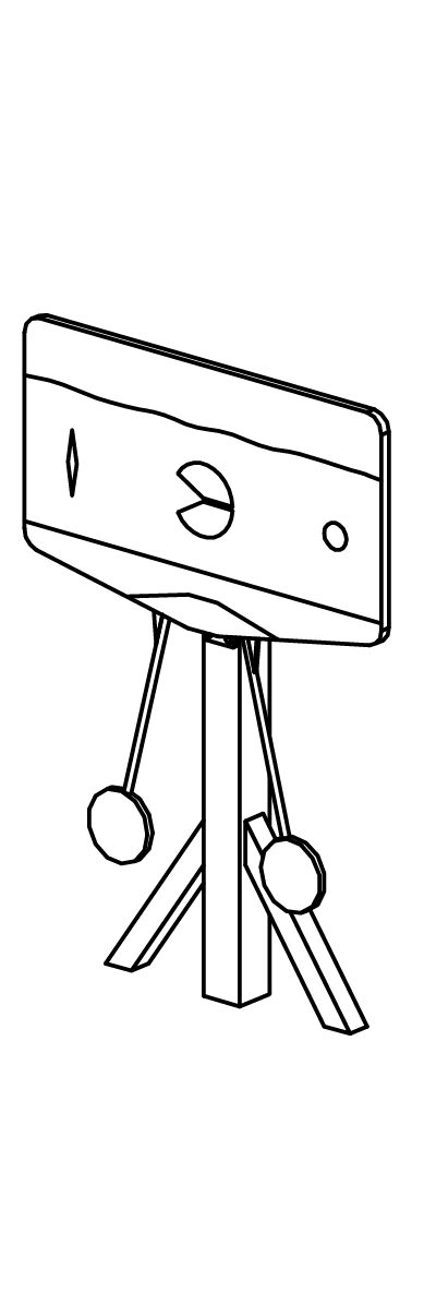 Strömungstafel pendelnd