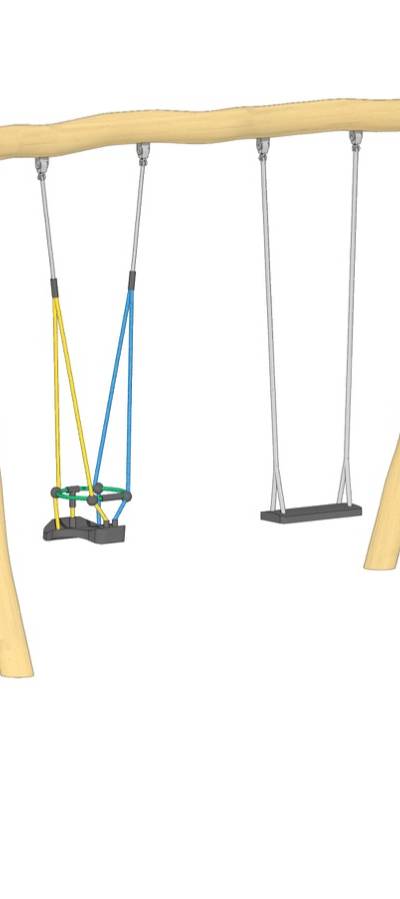 Schaukel 2-fach LH210cm, 1 Kleinkind-Schaukelsitz
