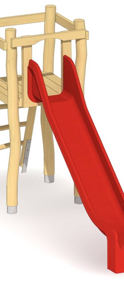 Turm mit GFK-Rutsche