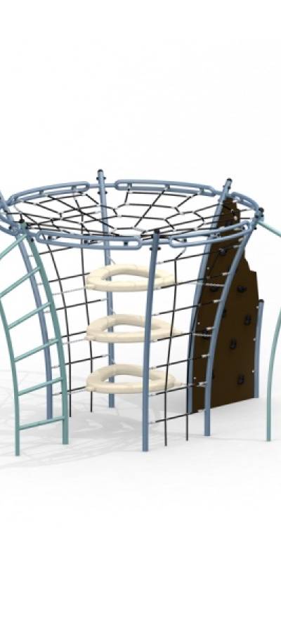 Andromeda Klettergerüst mit Kletterwand