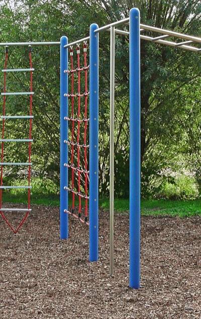 Zick-Zack-Kletterwand 4-teilig mit Hangel