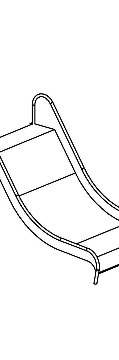 Edelstahlrutsche