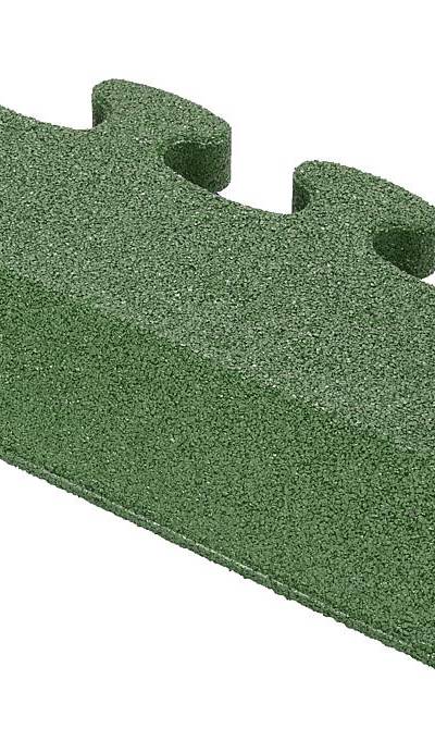 Puzzle Mat 3D Randplatte angeschrägt ohne Zwischenelement 60 mm grün