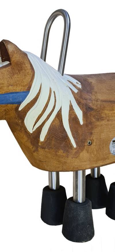 Schnitzfigur Kleines Pony, 4 VA-Füße -