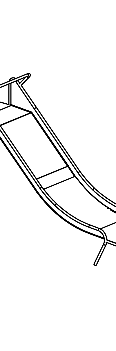 Edelstahlrutsche