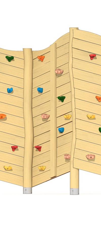 Felsen-Kletterwand 3-teilig