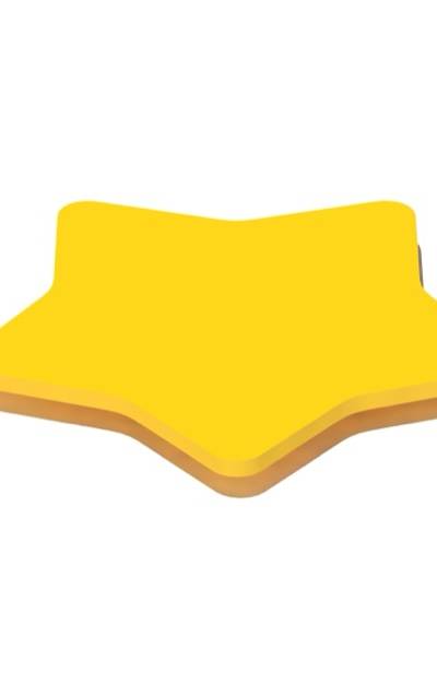Sandkasten-Eckmotivplatte Stern 0800