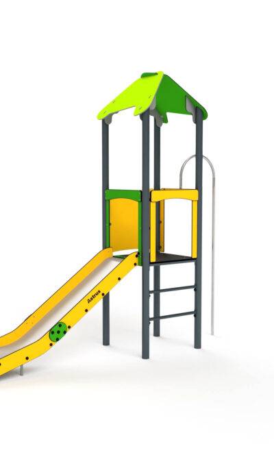 11009 Spielturm mit Sprossenleiter und Feuerwehrstange