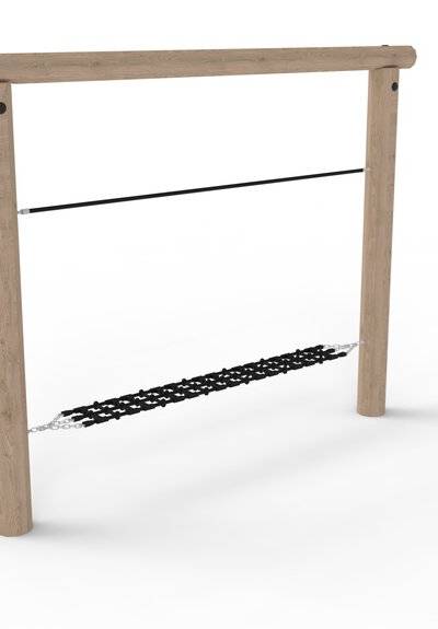 Balancierbrücke mit Netz