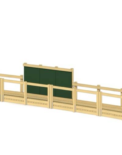 Steg mit Rampen und Maltafel